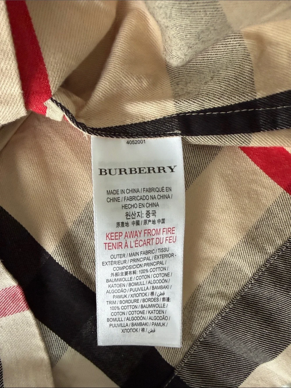 Burberry Beige Plaid Baby Girls' Jumper Dress
